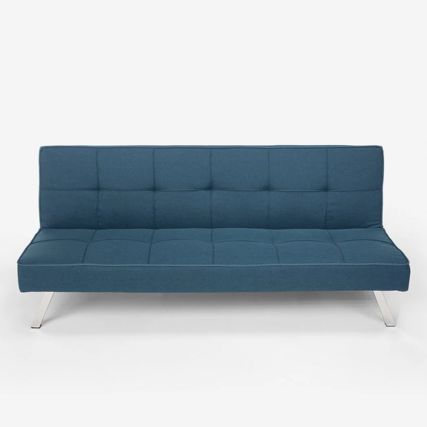 Divano Letto 172x74x75 cm Tessuto Blu