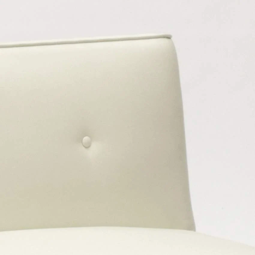 Divano Letto 178x82x70 cm Tessuto Bianco