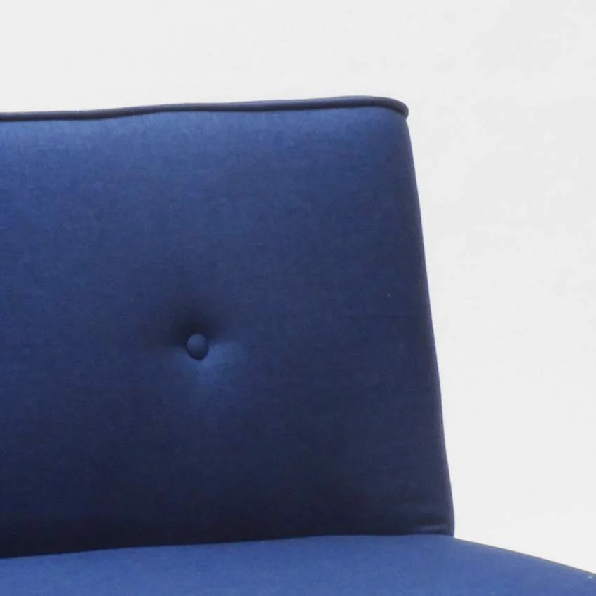 Divano Letto 178x82x70 cm Tessuto Blu