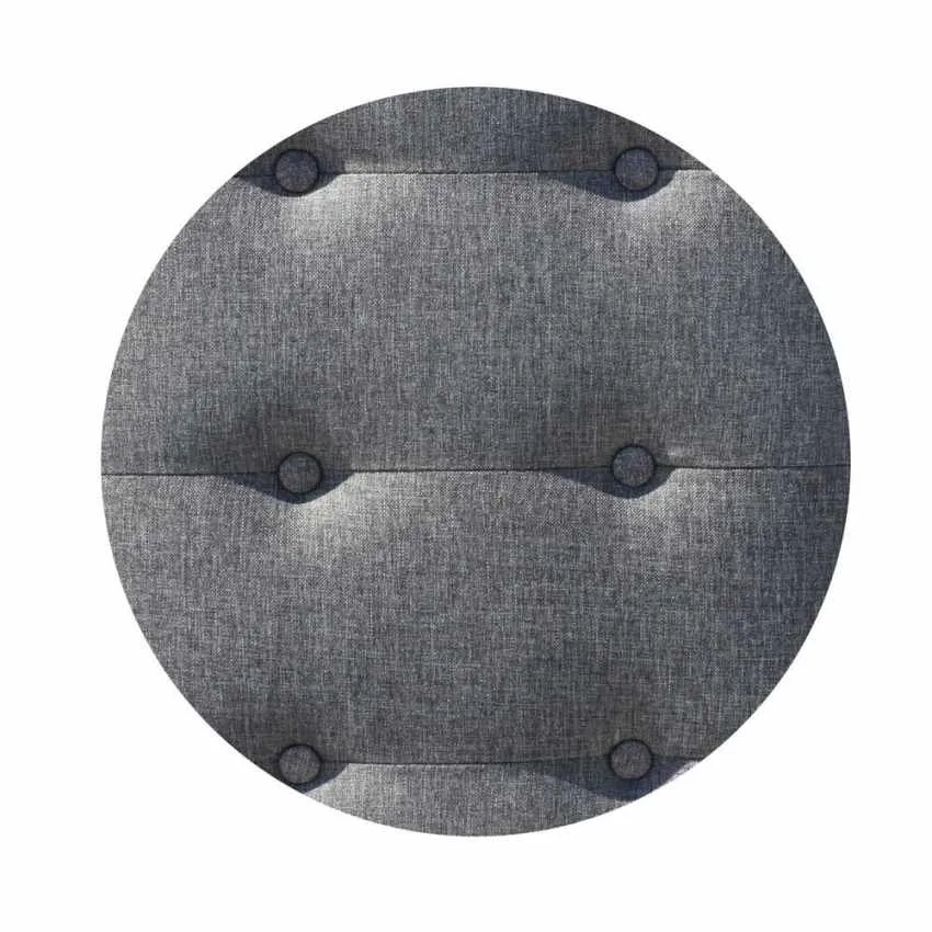 Divano Letto 192x75x76 cm Tessuto Grigio