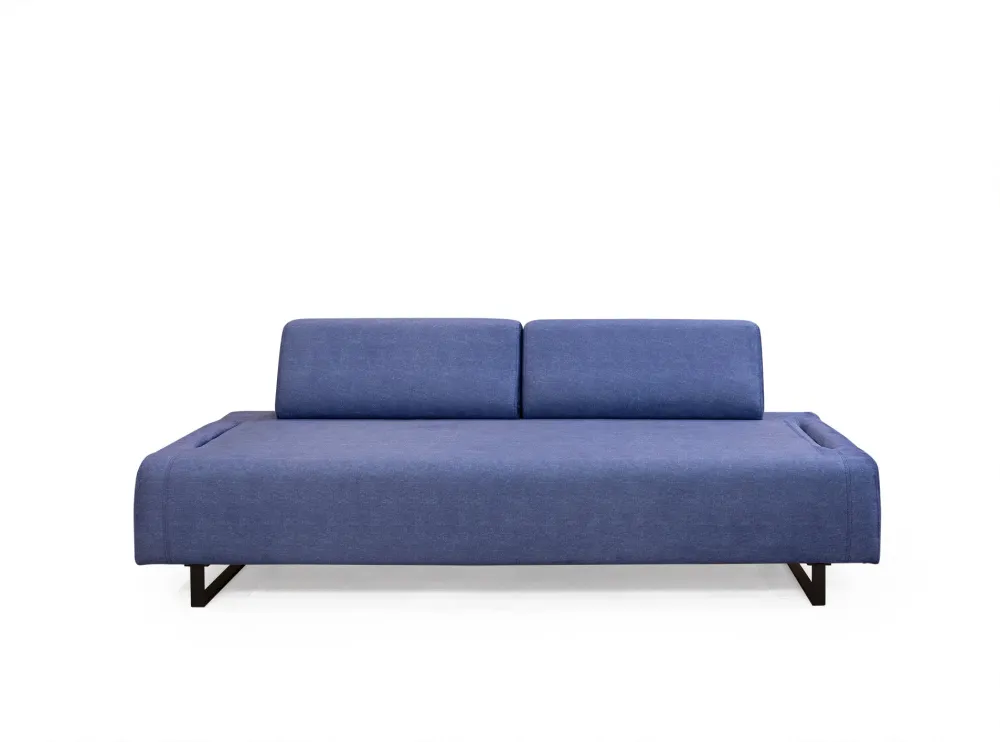 Divano letto design 3 posti con schienali e braccioli removibili cm 220x90x80h