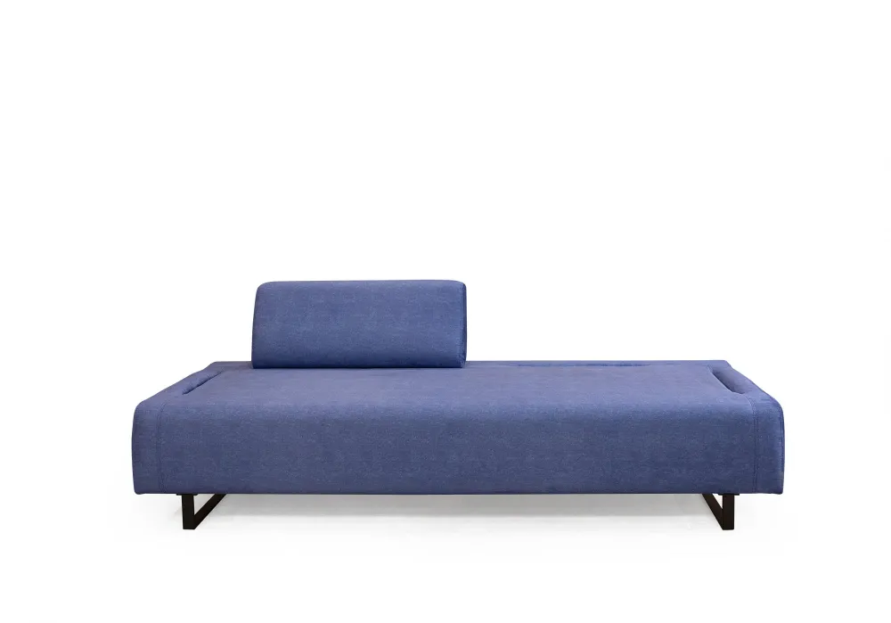 Divano letto design 3 posti con schienali e braccioli removibili cm 220x90x80h
