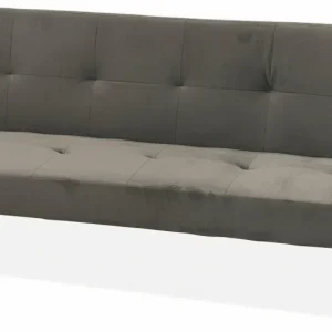 Divano Letto 2 Posti 166x77x65,5 cm Velluto Soriani Marrone