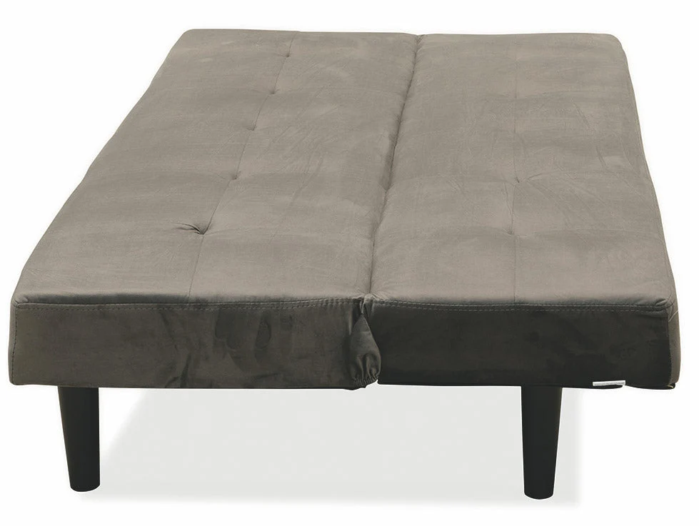 Divano Letto 2 Posti 166x77x65,5 cm Velluto Soriani Marrone