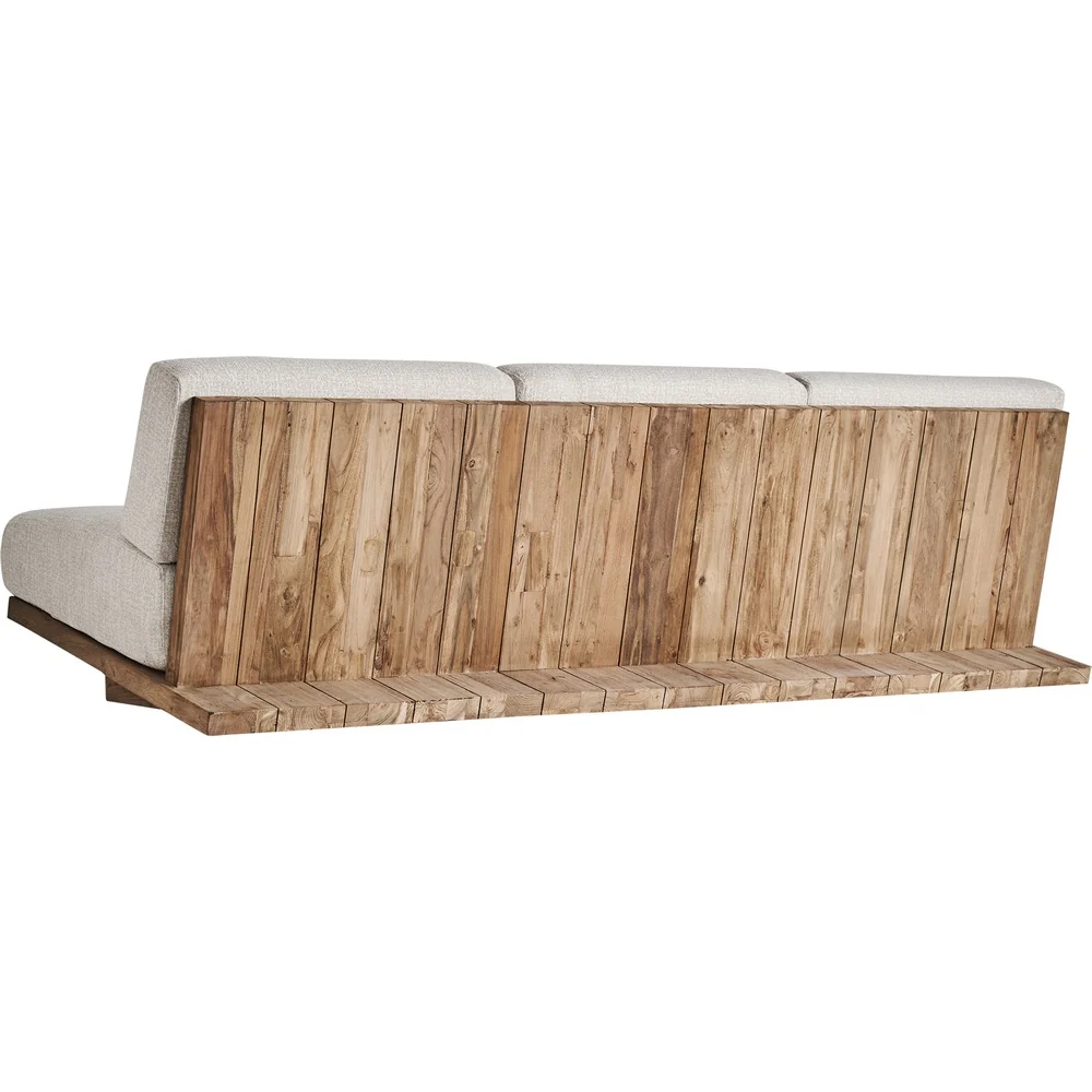 Divano outdoor teak Crema design lusso Horizon Pure