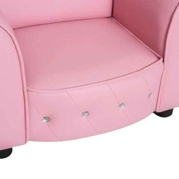 Divano per bambini Poltrona per bambini forma di cuore Mini divano principessa Divano per cameretta