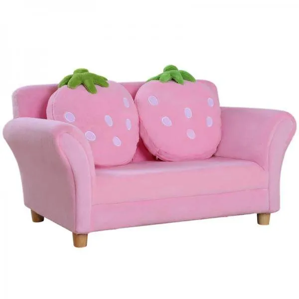 Divano per bambini Poltrona per bambini Divano Divano Bambini Cameretta per bambini Divano matrimoniale Divano fragola
