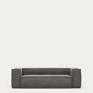Divano 3 posti blok grigio grigio 240 cm