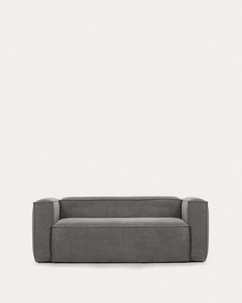 Divano 3 posti blok grigio grigio 240 cm