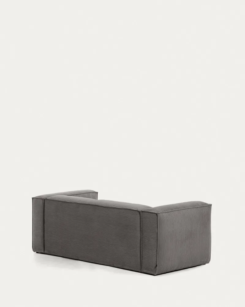 Divano 3 posti blok grigio grigio 240 cm