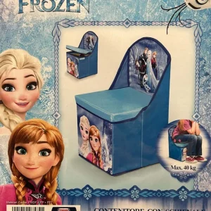 DOMOPAK - SEGGIOLINA CON CONTENITORE E SCHIEANALE FROZEN 28x28x47CM