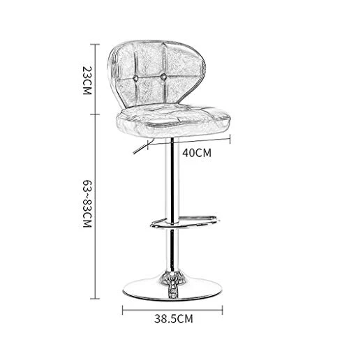 DONGLU Sgabello Bar Schienale Bar Stool di Sollevamento Rotante Bar Stool Semplice Moderna No Bracciolo Waistguard Sedia d...