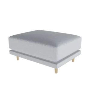 Donna Ottoman Velare Mittel-Grau / Füsse: 17cm Dunkel - Individuell GüntherM.