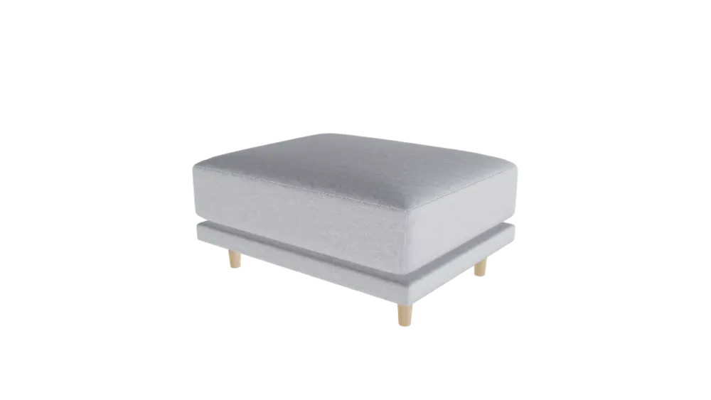 Donna Ottoman Velare Mittel-Grau / Füsse: 17cm Dunkel - Individuell GüntherM.