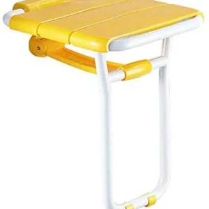 DZX Sedile Pieghevole da Bagno, Sedia da Bagno per Anziani con Gambe, Sedia Pieghevole, Sgabello da Parete per Doccia, Sga...