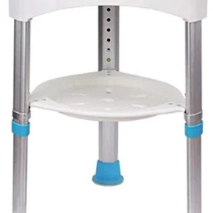 DZX Sgabello da Bagno con Gambe, Sedile per Doccia con Stecca, Sedia Regolabile Altezza per Anziani/feriti/Donne Incinte,...