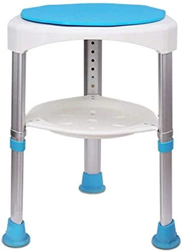 DZX Sgabello da Bagno con Gambe, Sedile per Doccia con Stecca, Sedia Regolabile Altezza per Anziani/feriti/Donne Incinte,...