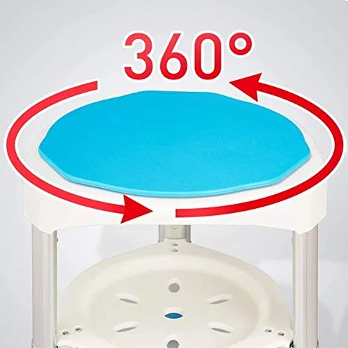 DZX Sgabello da Bagno con Gambe, Sedile per Doccia con Stecca, Sedia Regolabile Altezza per Anziani/feriti/Donne Incinte,...