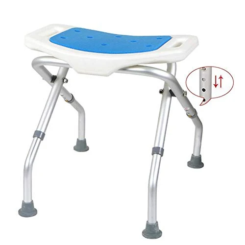 DZX Sgabello per Doccia, Sgabello per Vasca da Bagno Regolabile Altezza e Sedia per Doccia con Maniglie Sgabello per Handi...