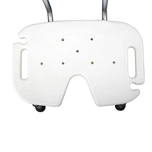 Sedia da bagno pieghevole con corrimano (con schienale) Sgabello da bagno Altezza regolabile Piedini antiscivolo Sedia da...