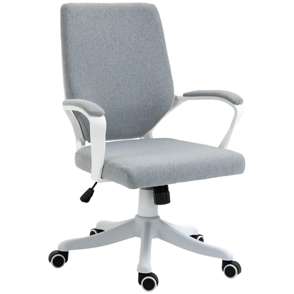 Easycomfort Sedia da Ufficio Ergonomica, Altezza Regolabile e Funzione Dondolo, Poltrona Girevole con Ruote, 62x69x92-100c...