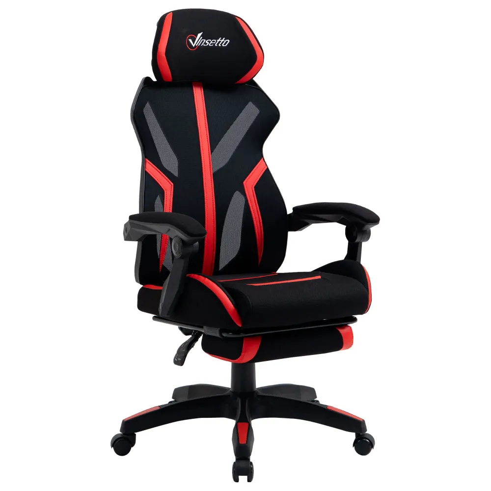 Easycomfort Sedia da Ufficio Ergonomica Altezza Regolabile, Poltrona con Schienale Reclinabile e Poggiapiedi, 65x65x119-12...