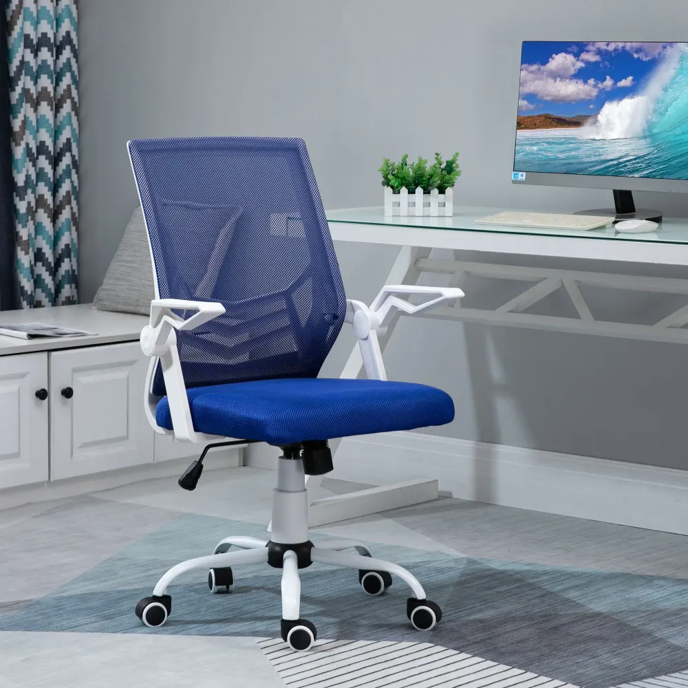 EasyComfort Sedia da Ufficio Ergonomica con Braccioli e Supporto Lombare, Poltrona Ufficio Girevole e Altezza Regolabile T...