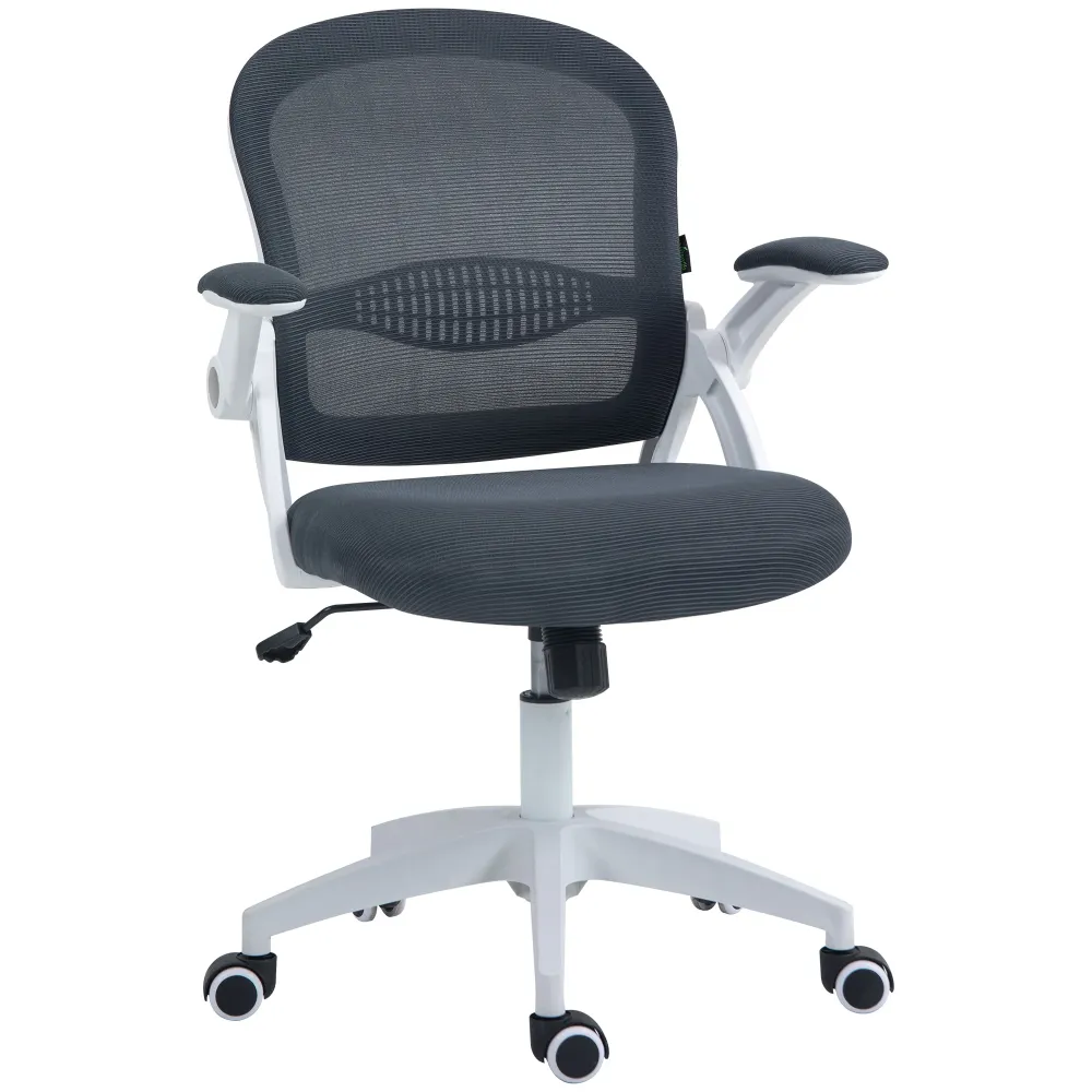 EasyComfort Sedia da Ufficio Ergonomica con Schienale Rete e Altezza Regolabile, 65.5x61.5x88-97.5cm, Grigio