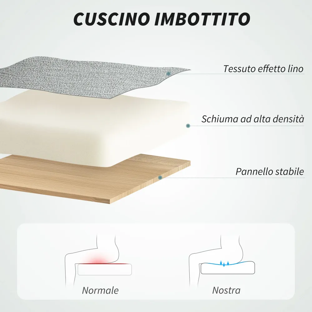 EasyComfort Sedia da Ufficio Ergonomica con Schienale Alto, Altezza Regolabile e Dondolo, Grigio