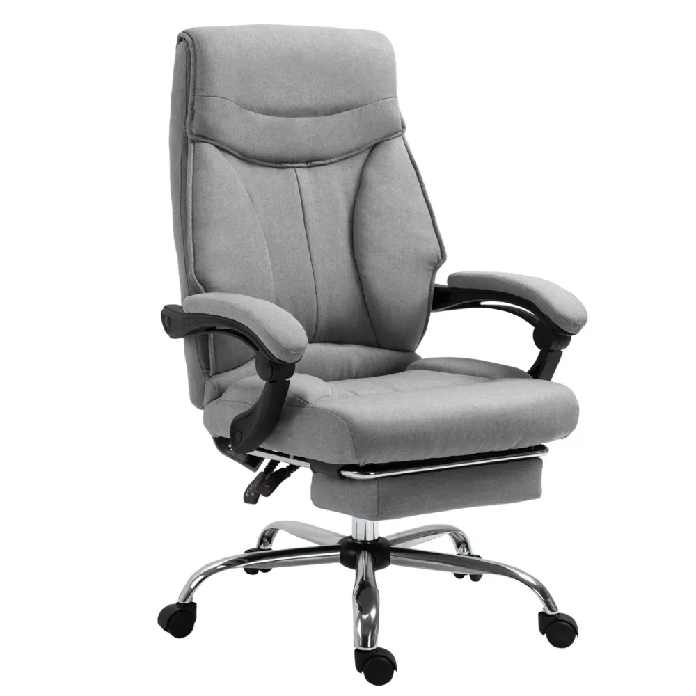 Easycomfort Sedia da Ufficio Ergonomica Girevole, Sedia da Scrivania con Rotelle, Poggiapiedi Retrattile e Reclinabile 135...