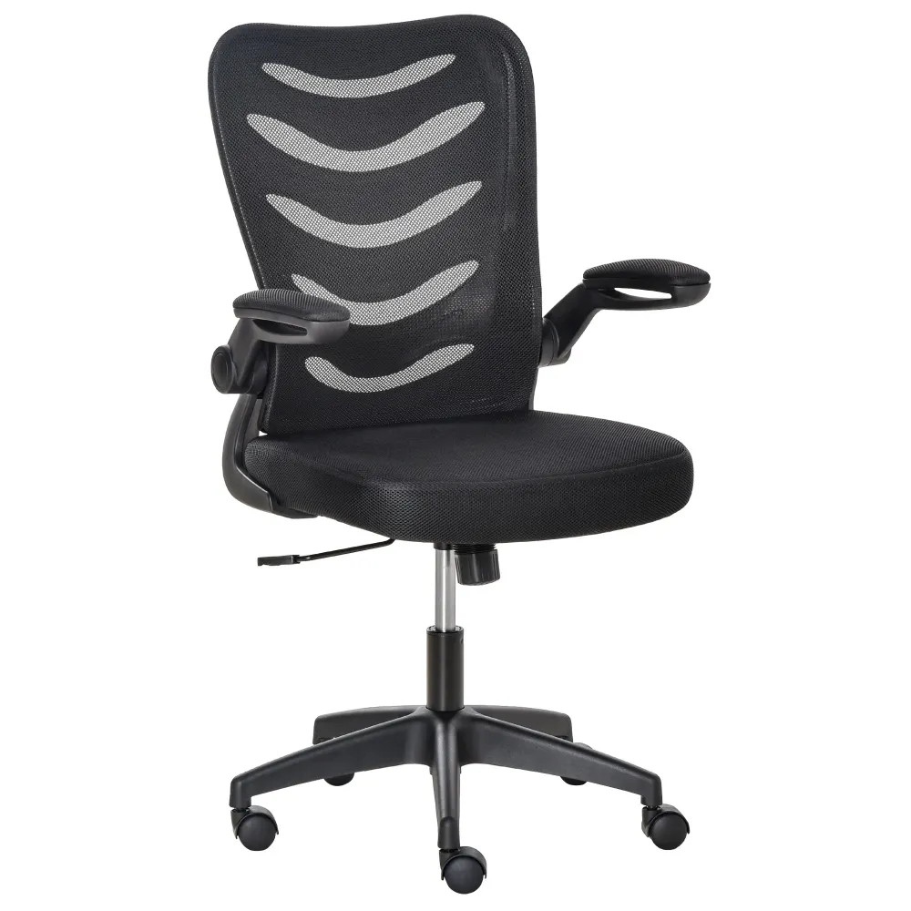 EASYCOMFORT Sedia da Ufficio Ergonomica, Poltrona Girevole, Altezza Regolabile e Braccioli Sollevabili, 58.5x58x94.5-103.5...