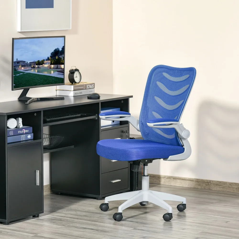 Easycomfort Sedia da Ufficio Ergonomica, Poltrona Girevole, Altezza Regolabile e Braccioli Sollevabili, 58.5x58x94.5-103.5...