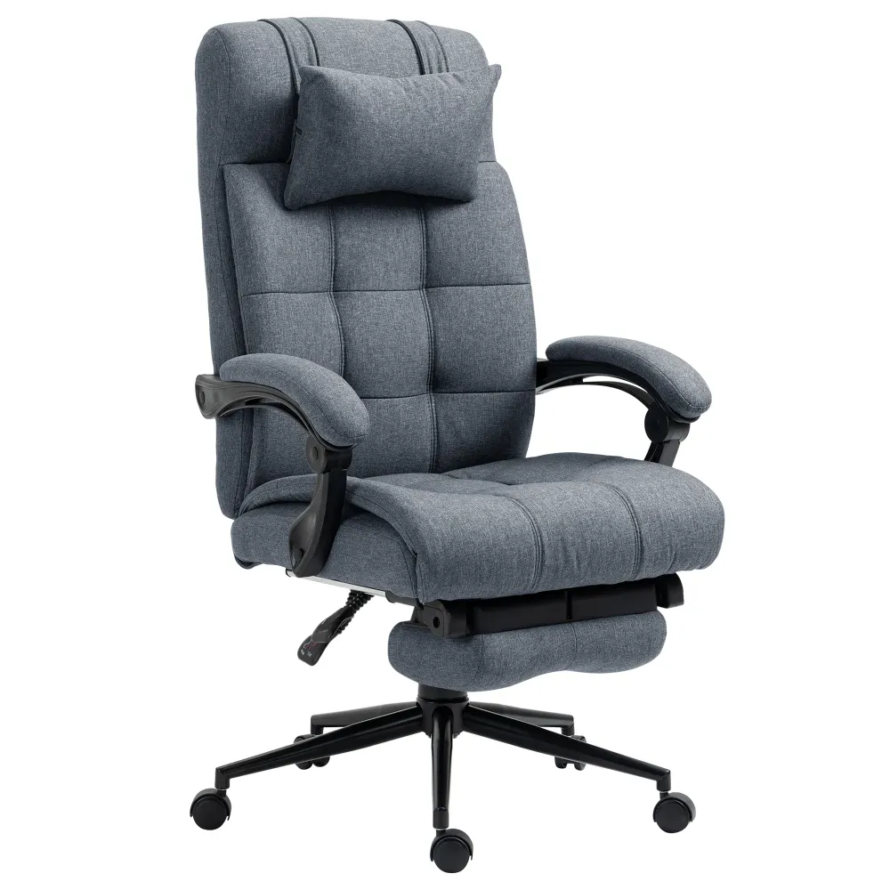 Easycomfort Sedia da Ufficio Ergonomica Reclinabile, Sedia Direzionale con Schiena Alta, Poltrona Ufficio con Poggiatesta...