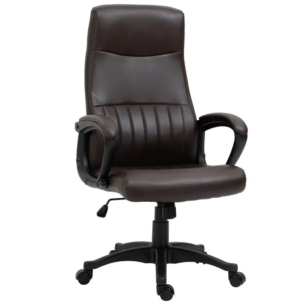 Easycomfort Sedia da Ufficio Ergonomica, Sedia Girevole con Schienale Alto e Dondolo, Altezza Regolabile e Ruote, 61.5x66x...