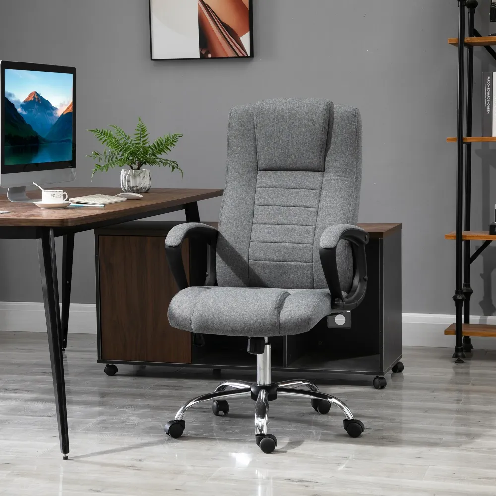 EasyComfort Sedia da Ufficio Presidenziale Ergonomica Basculante e Imbottita con Altezza e Inclinazione Regolabile, 62 x 7...