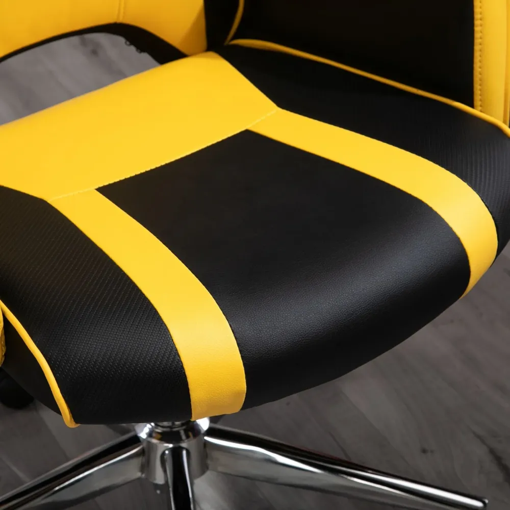 Easycomfort Sedia da Ufficio Racing Ergonomica Altezza Regolabile, Sedia da Scrivania Girevole con Funzione Dondolo, Nero...