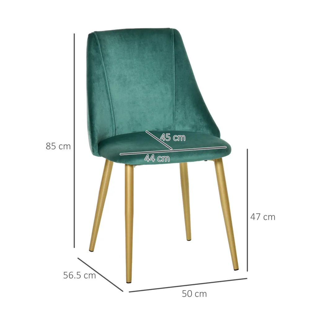 EasyComfort Set 2 Sedie da Pranzo Moderne e Imbottite da Salotto, per Soggiorno e Cucina, schienali ergonomici e gambe leg...