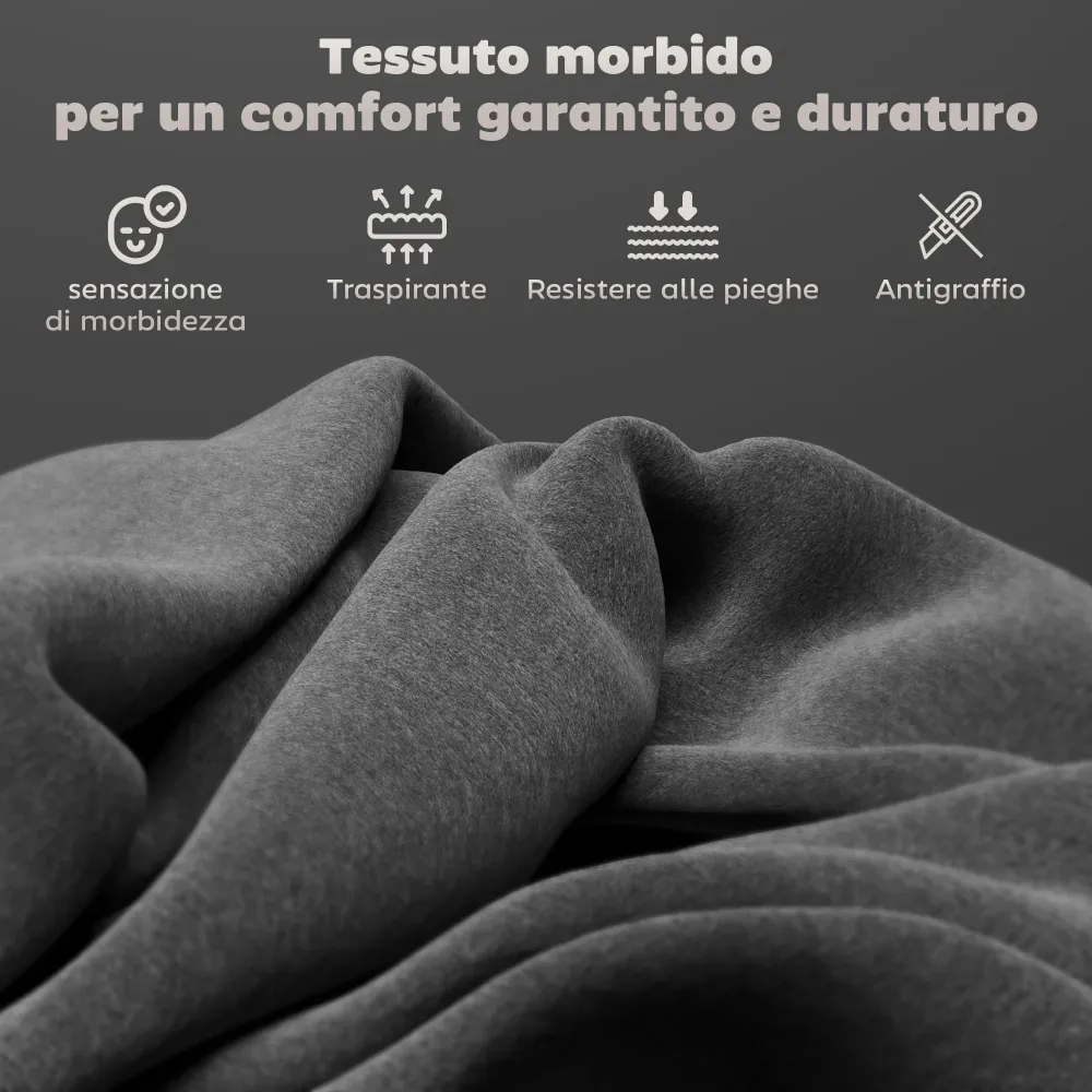 EasyComfort Set 2 Sedie da Pranzo Moderno con Schienale Ergonomico Senza Braccioli, gambe acciaio e Sedie velluto versatil...