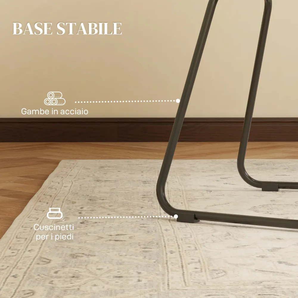 EasyComfort Set 2 Sedie da Pranzo Stile Boho da Interno Rattan PE con Schienale Basso e Braccioli, Giallo