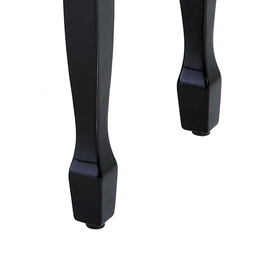 EASYCOMFORT Sgabello Panca per Pianoforte con Altezza Regolabile 45-55cm, Legno e pelle PU Nera