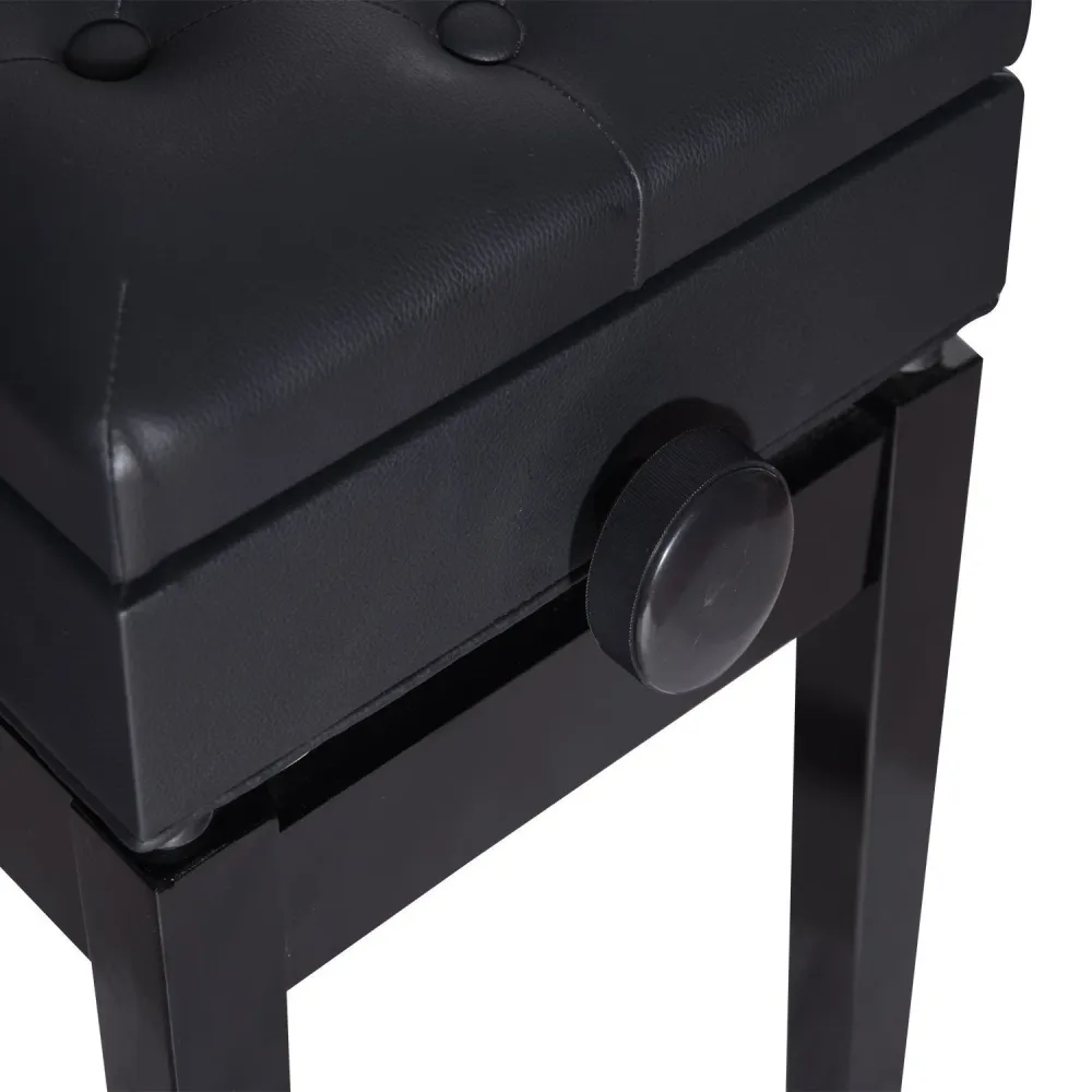 Easycomfort Sgabello panchetta panchina sedia per pianoforte con vano portaoggetti altezza regolabile