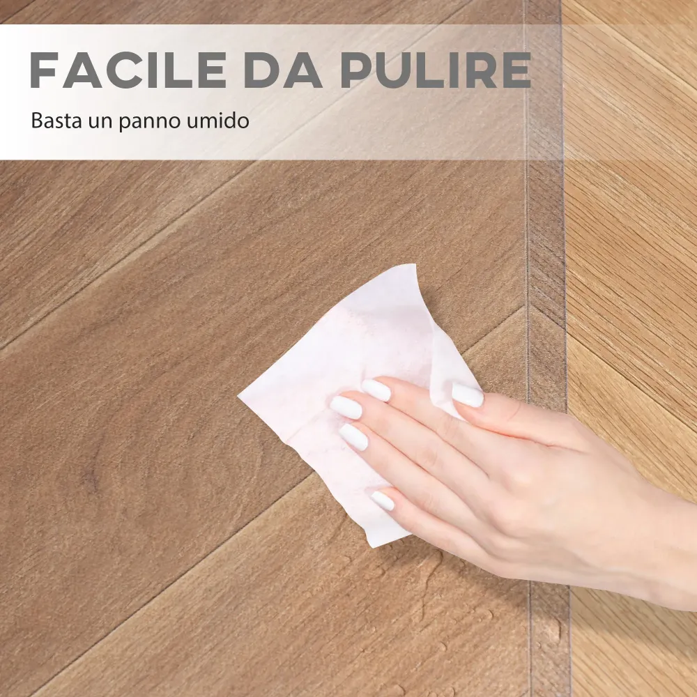 EasyComfort Tappetino per Sedia Ufficio Salvapavimento Antiscivolo Plastica, 90x120cm, Trasparente
