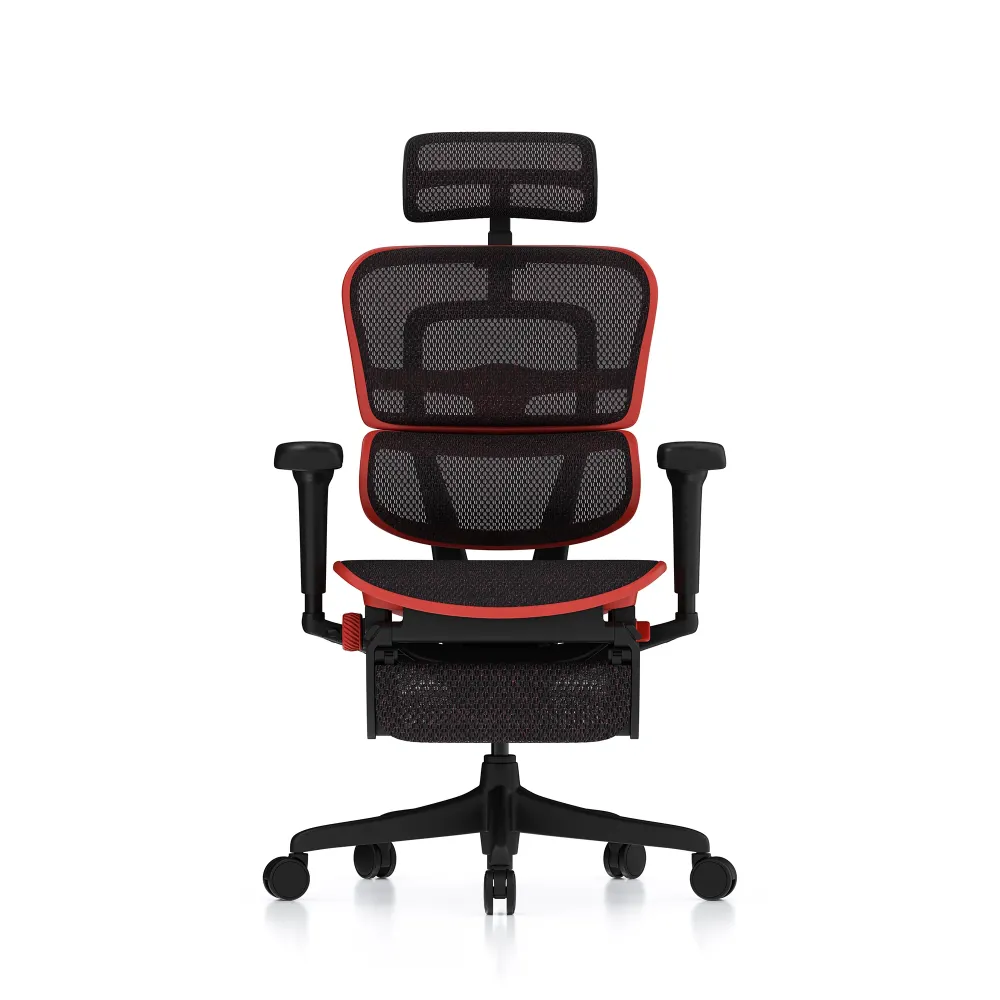 Ergohuman Ultra sedia da gaming, edizione rossa