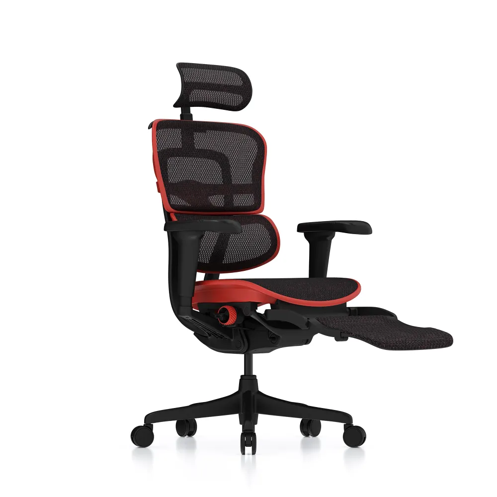 Ergohuman Ultra sedia da gaming, edizione rossa