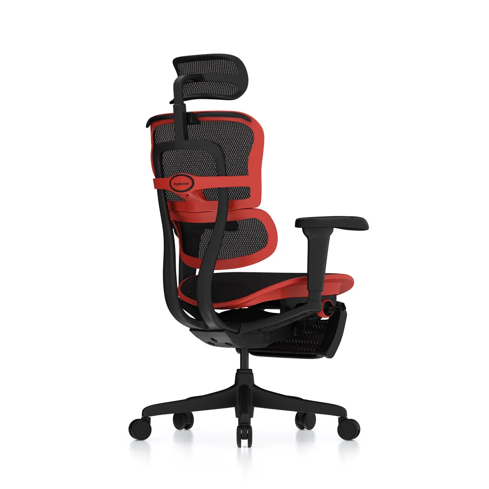 Ergohuman Ultra sedia da gaming, edizione rossa