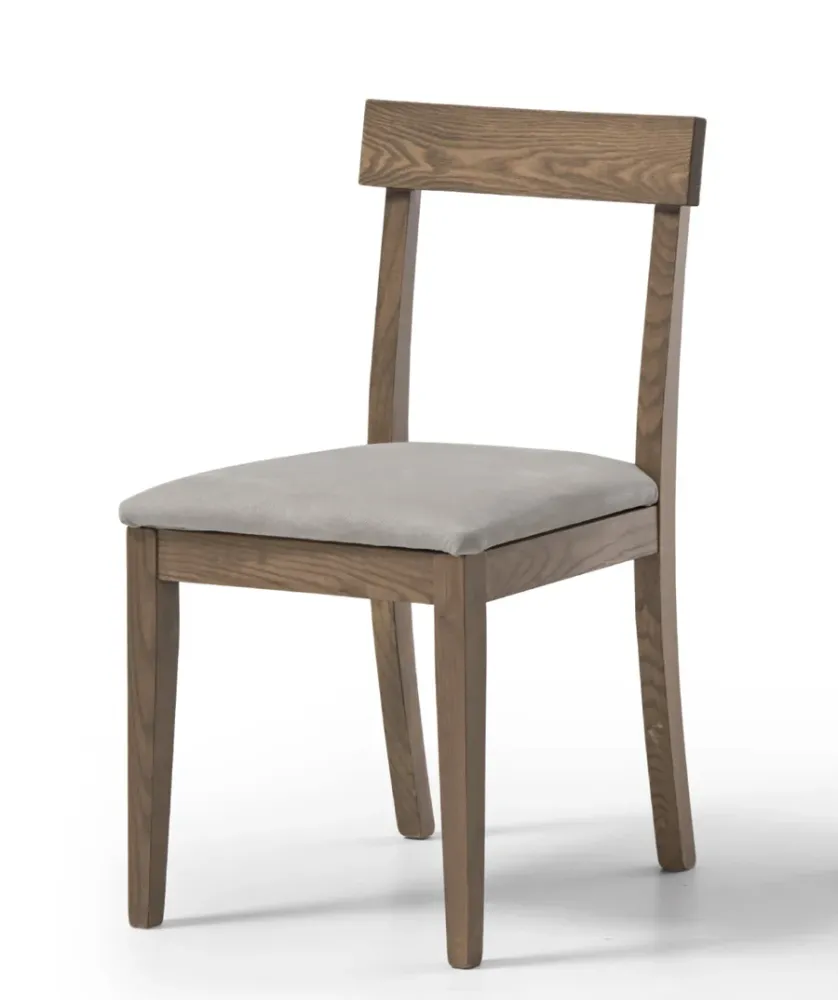 Esmeralda - Set da 2 Sedia design classico legno di faggio cm 43x42x86h - vari colori