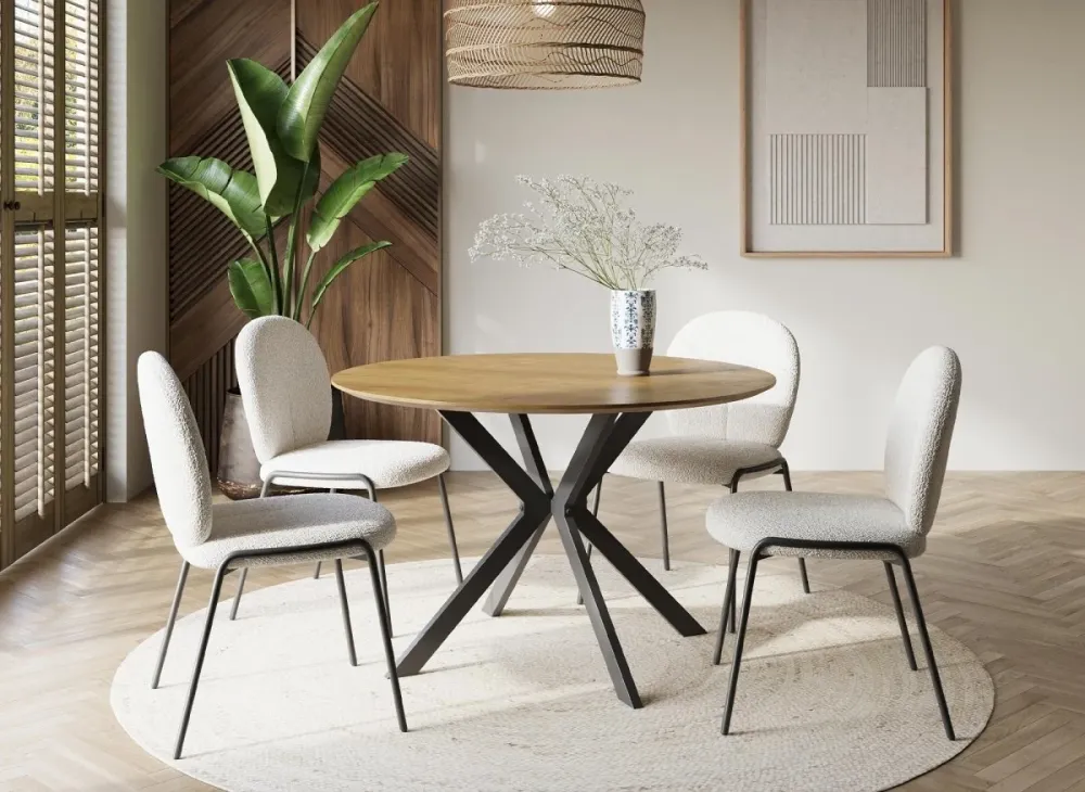 Set di 2 sedie di design tessuto spugna bianco BENTA ESOU
