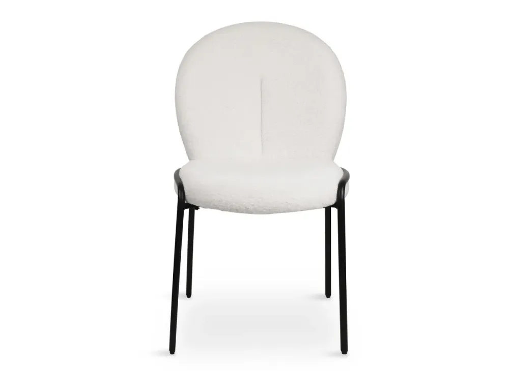 Set di 2 sedie di design tessuto spugna bianco BENTA ESOU