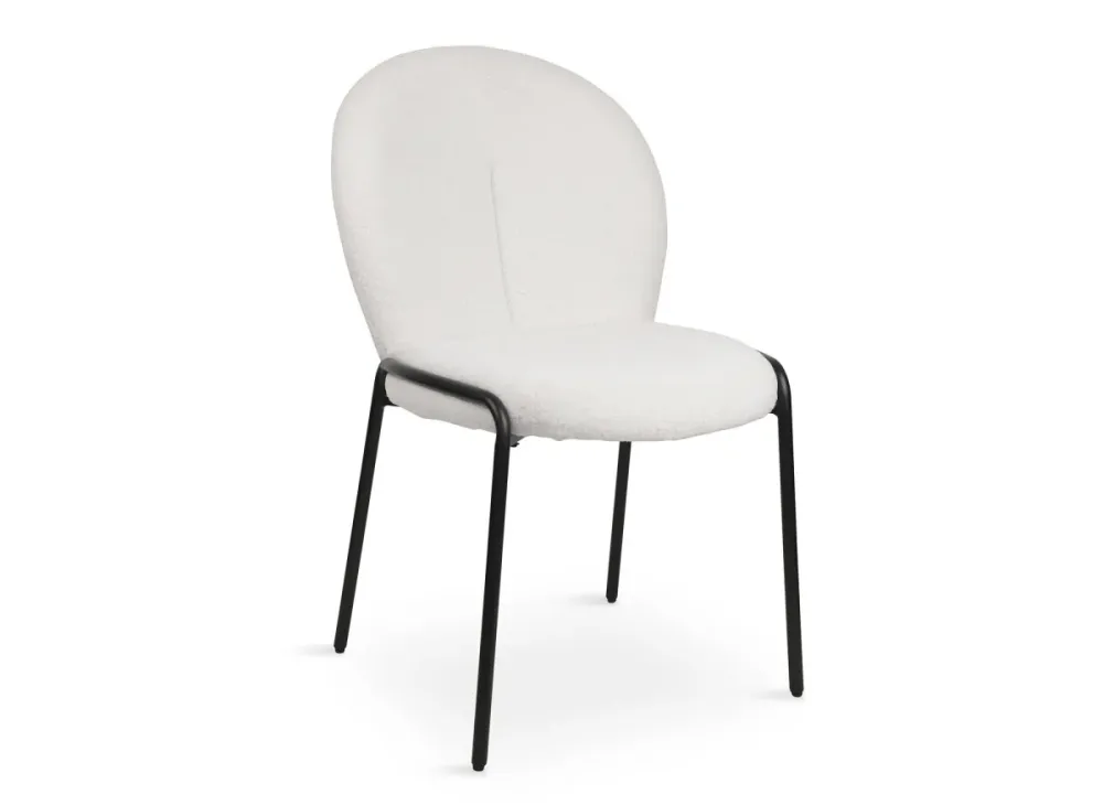 Set di 2 sedie di design tessuto spugna bianco BENTA ESOU