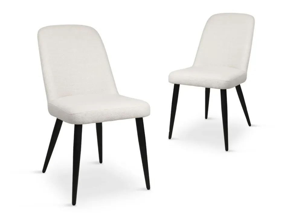 Set di 2 sedie da pranzo tessuto di lino beige KINSEY ESOU